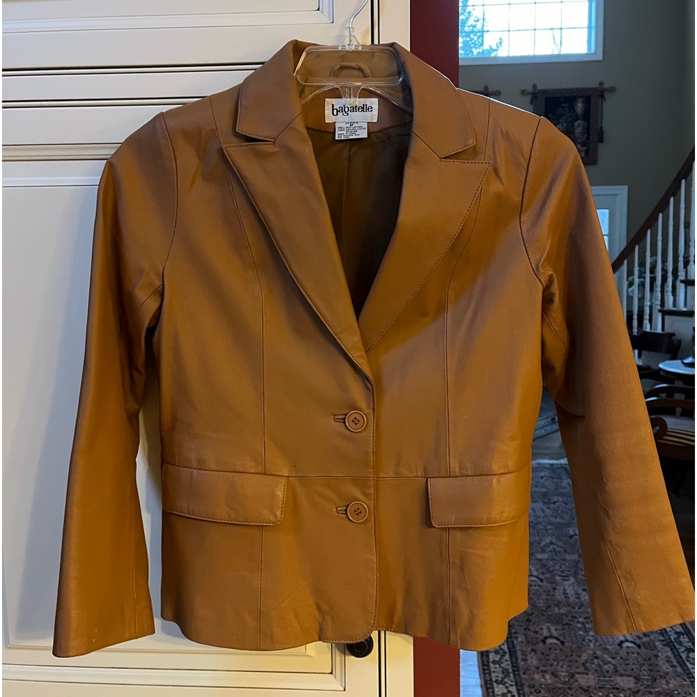BAGATELLE Leather Jacket - Size 6P